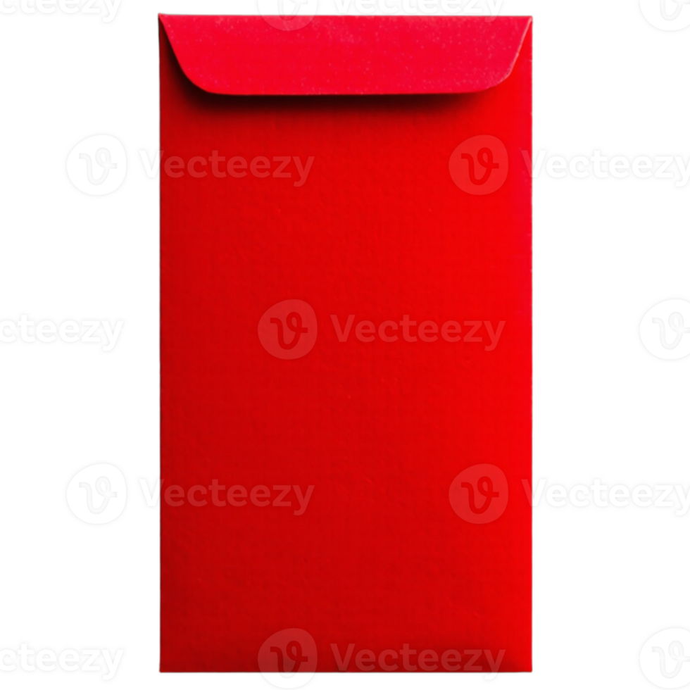 Traditional Plain Red Envelopes for Chinese New Year png