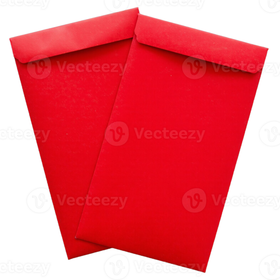 Chinese New Year Plain Red Envelopes png