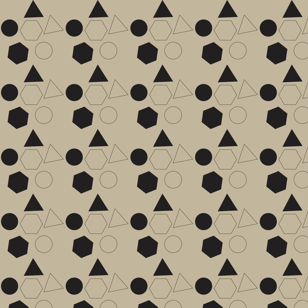 Geometric shapes pattern design background vector