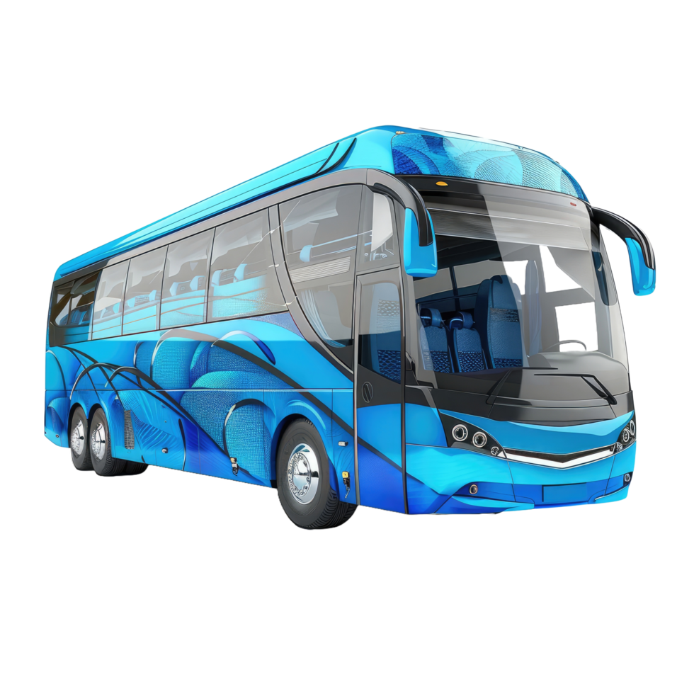 Coach bus isolated on transparent background png