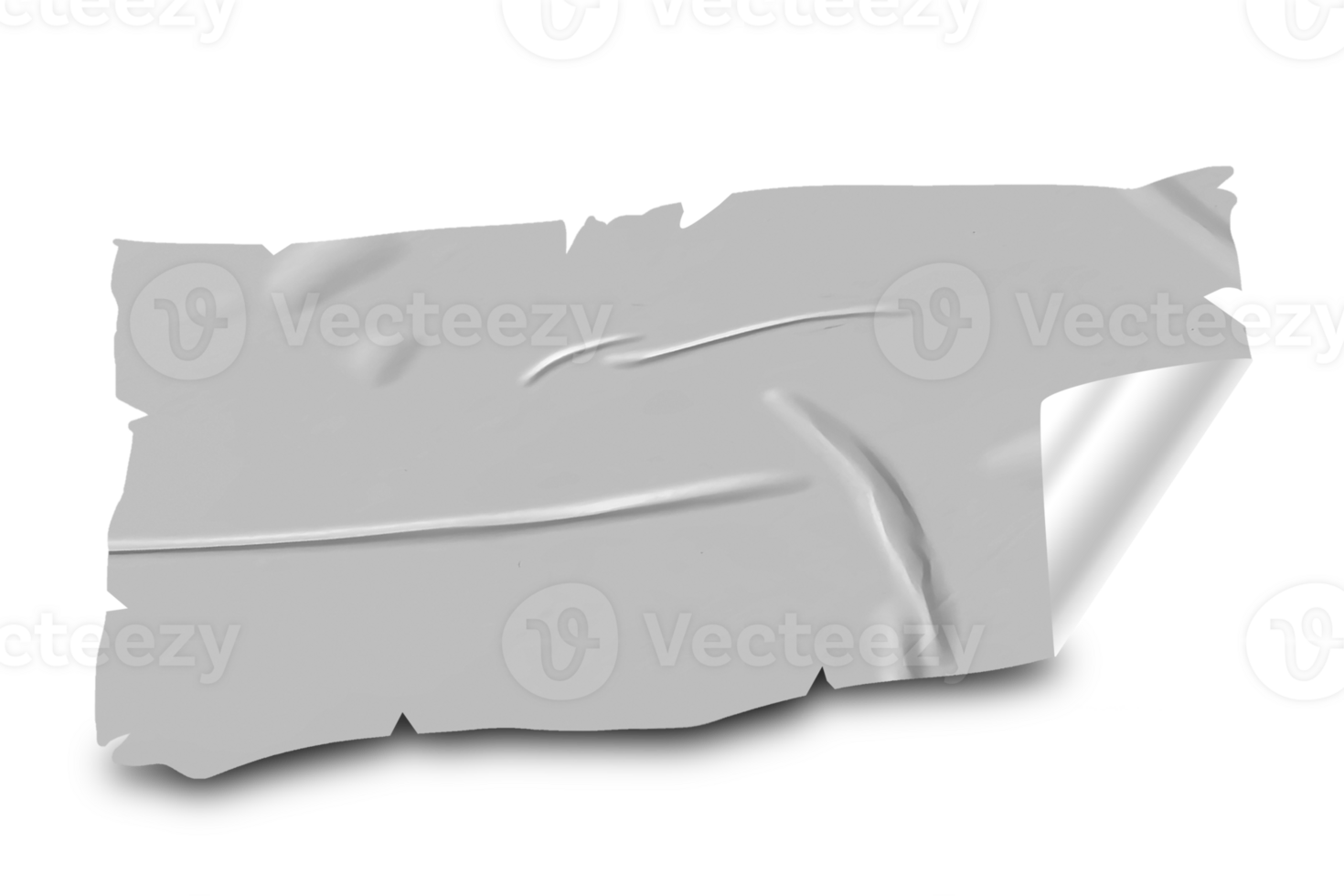 Torn Edge Glued Paper Texture for Sticker Projects png