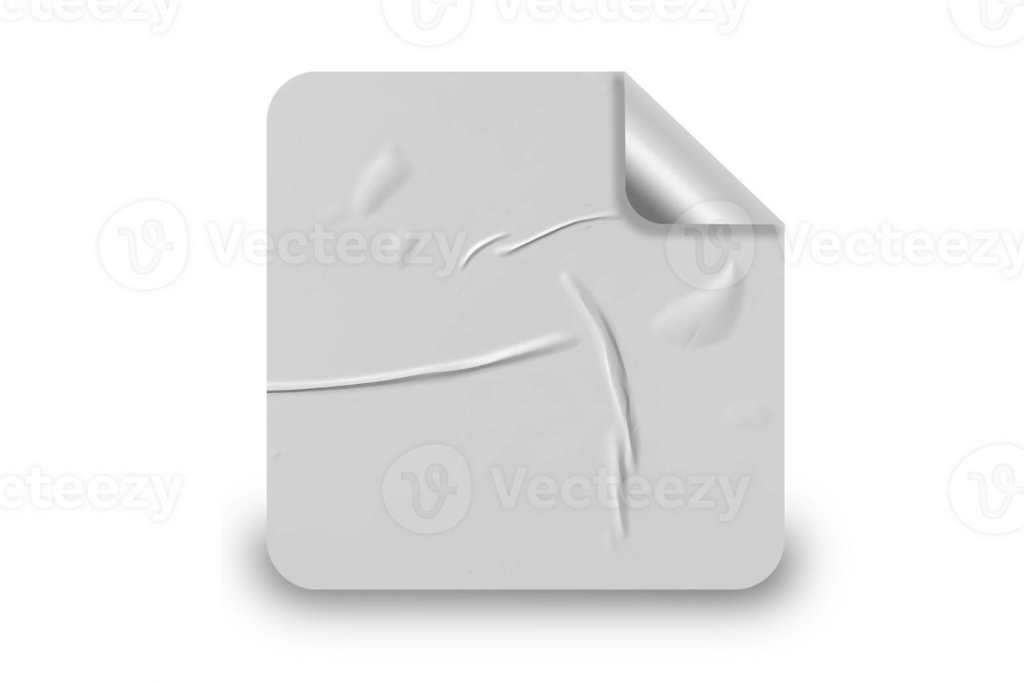 Glued Paper with Realistic Texture for Mockups png