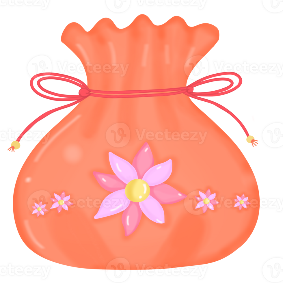 Korea image,traditional happy bag png