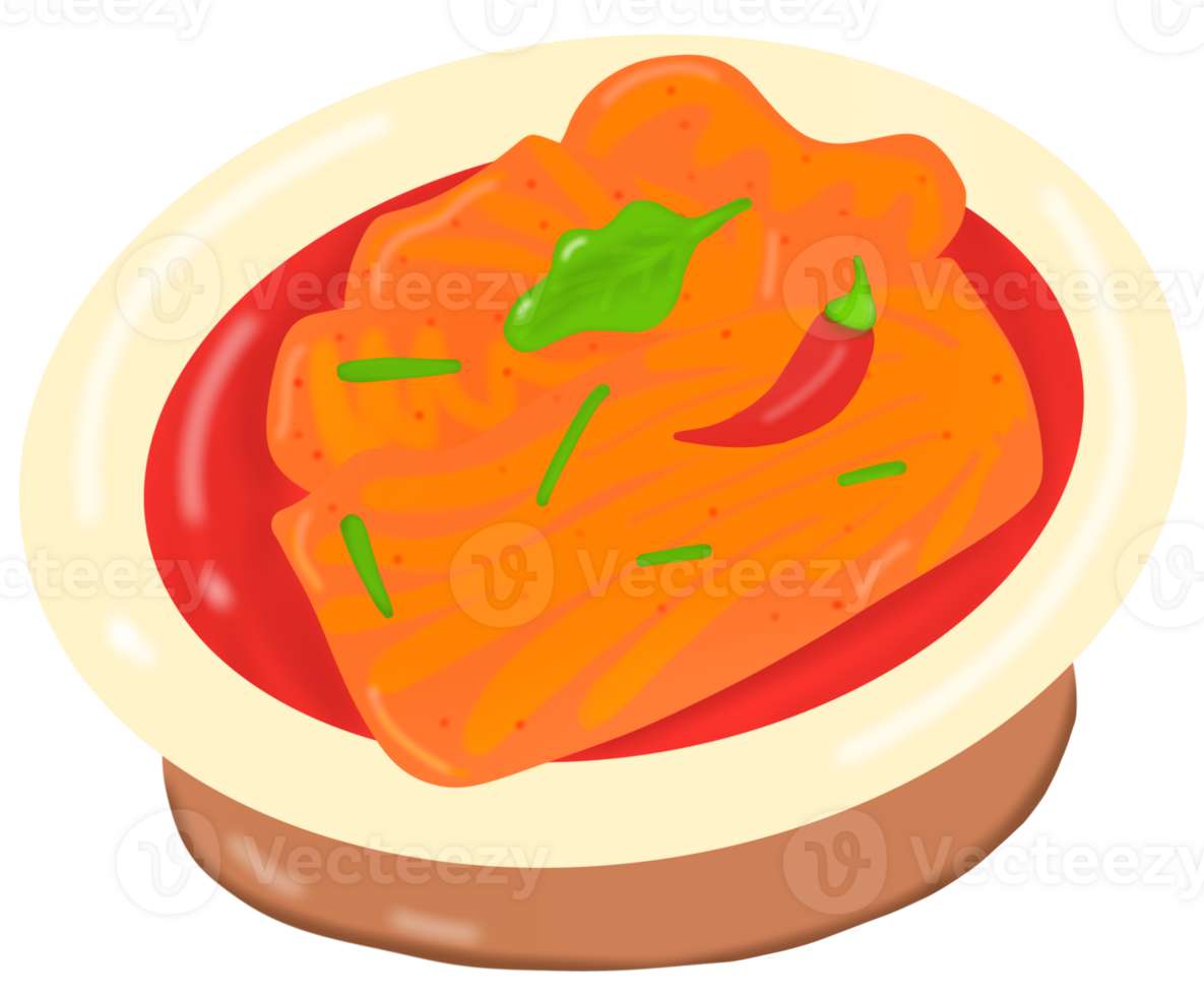 korean traditional food spicy kimchi png