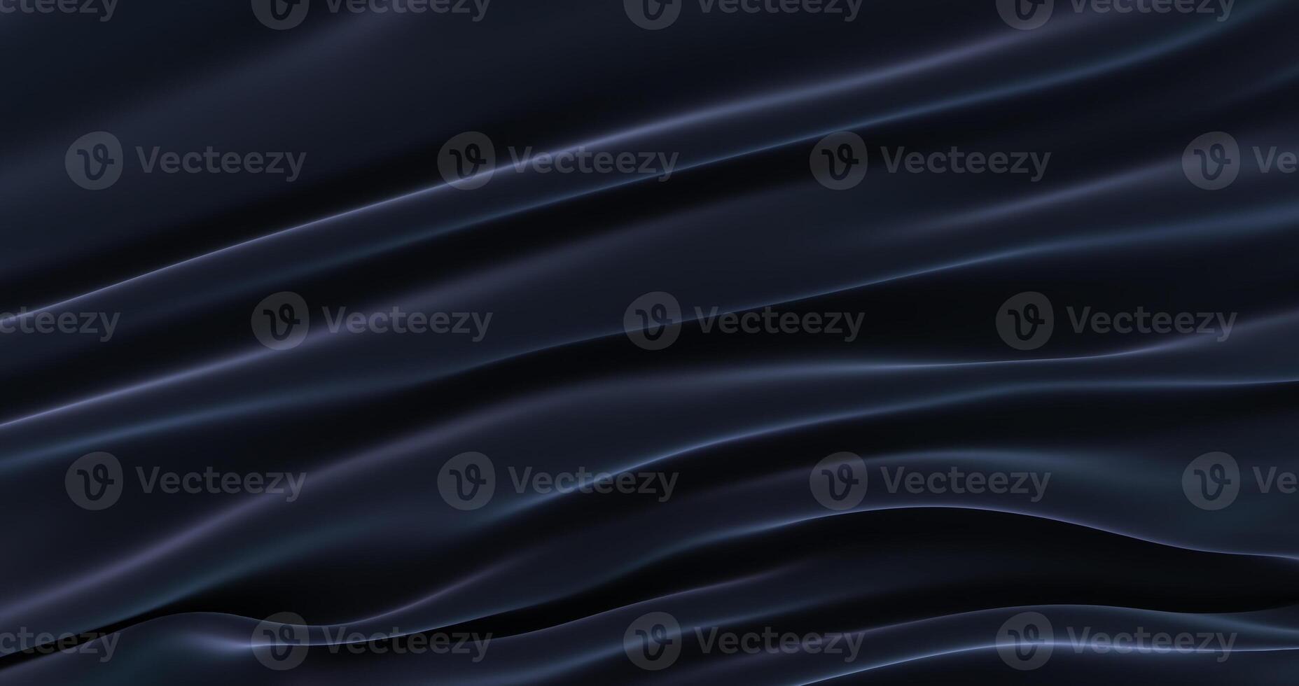 3D render of black fabric as a background, smoth cloth photo