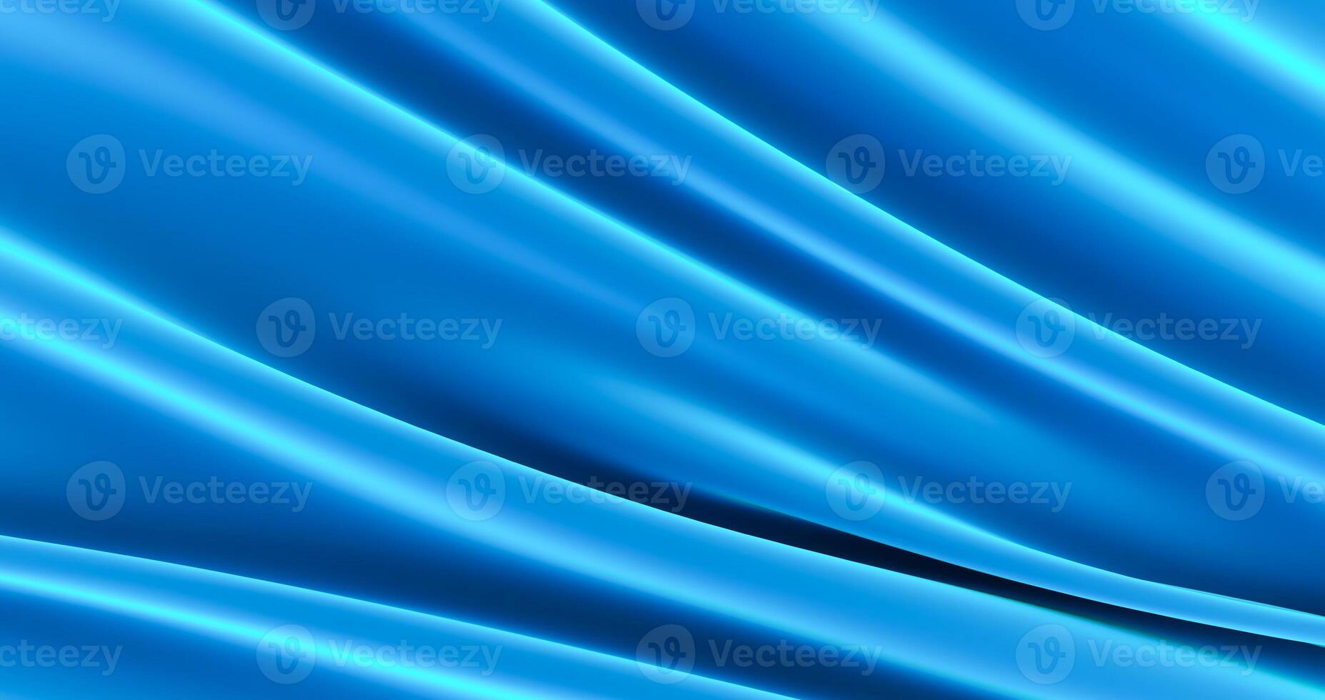 3D render of blue cloth as a background, blue fabric cloth photo