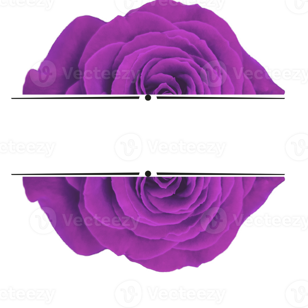 Purple Flower Frame for Text png