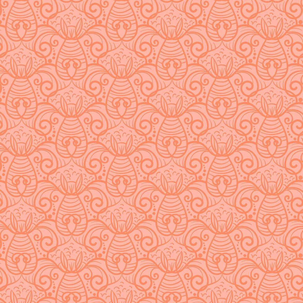 Seamless background hand drawing pattern. Print. Cloth design, wallpaper. vector