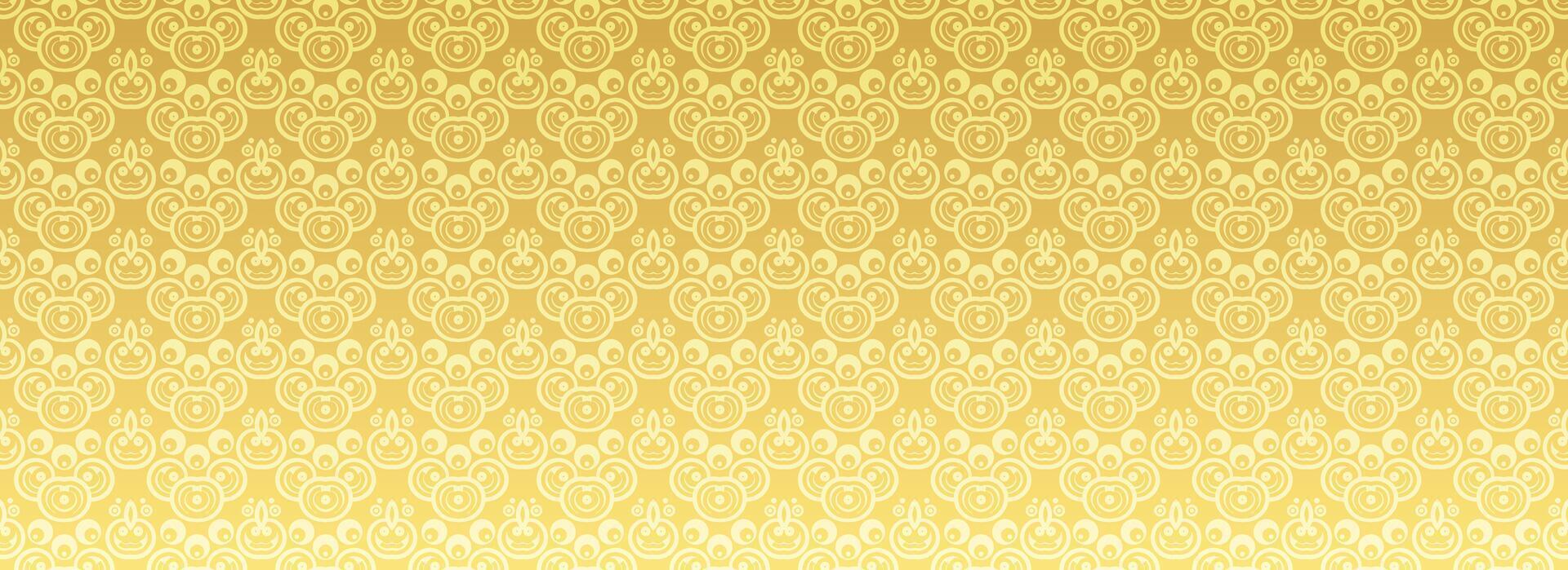 Gold ornament pattern art design background vector