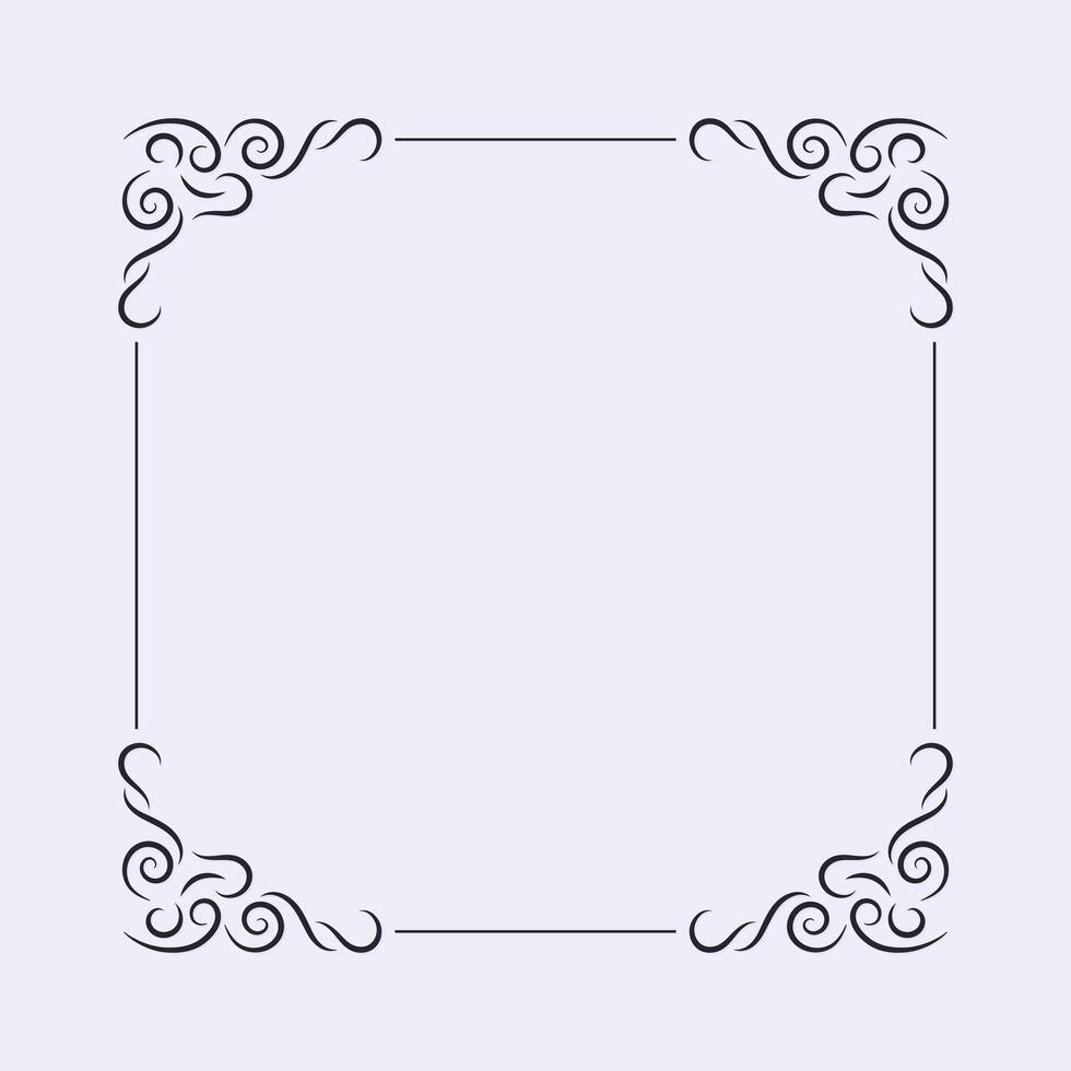 Classic decorative frame art design background vector