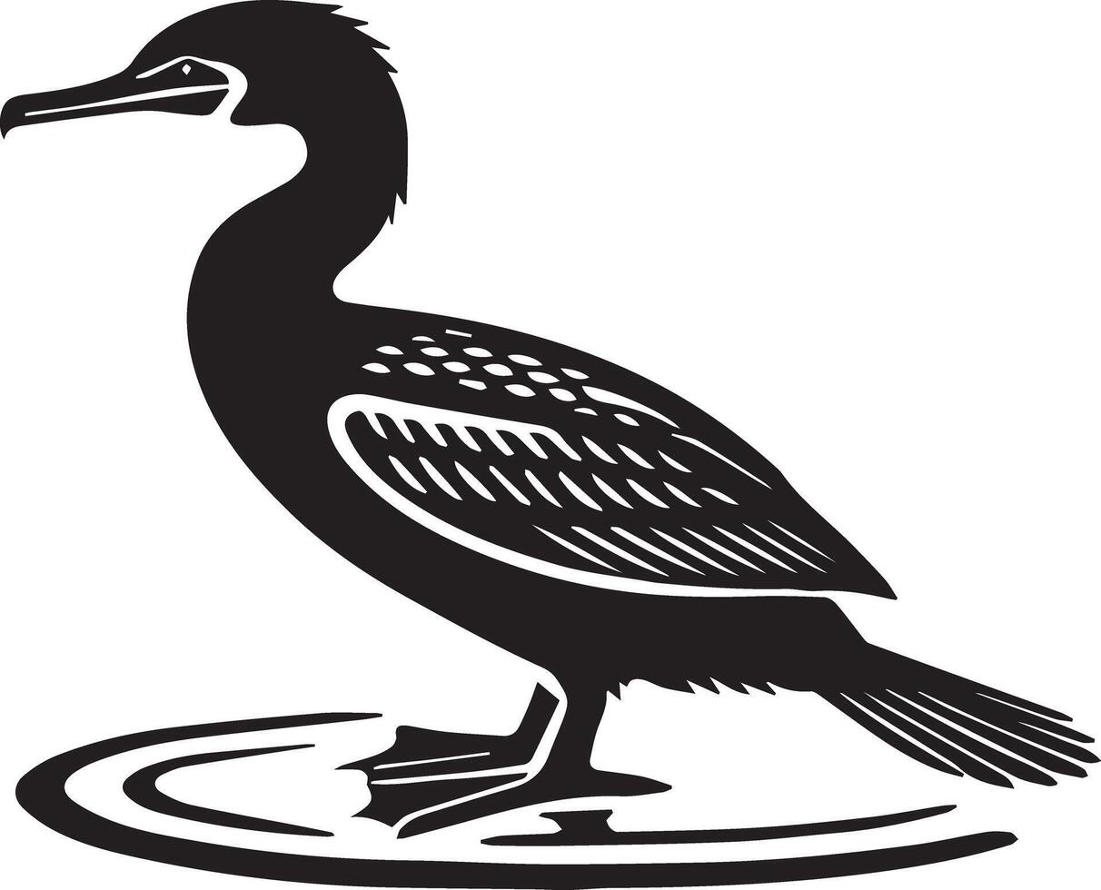 A silhouette illustration of a condor bird vector
