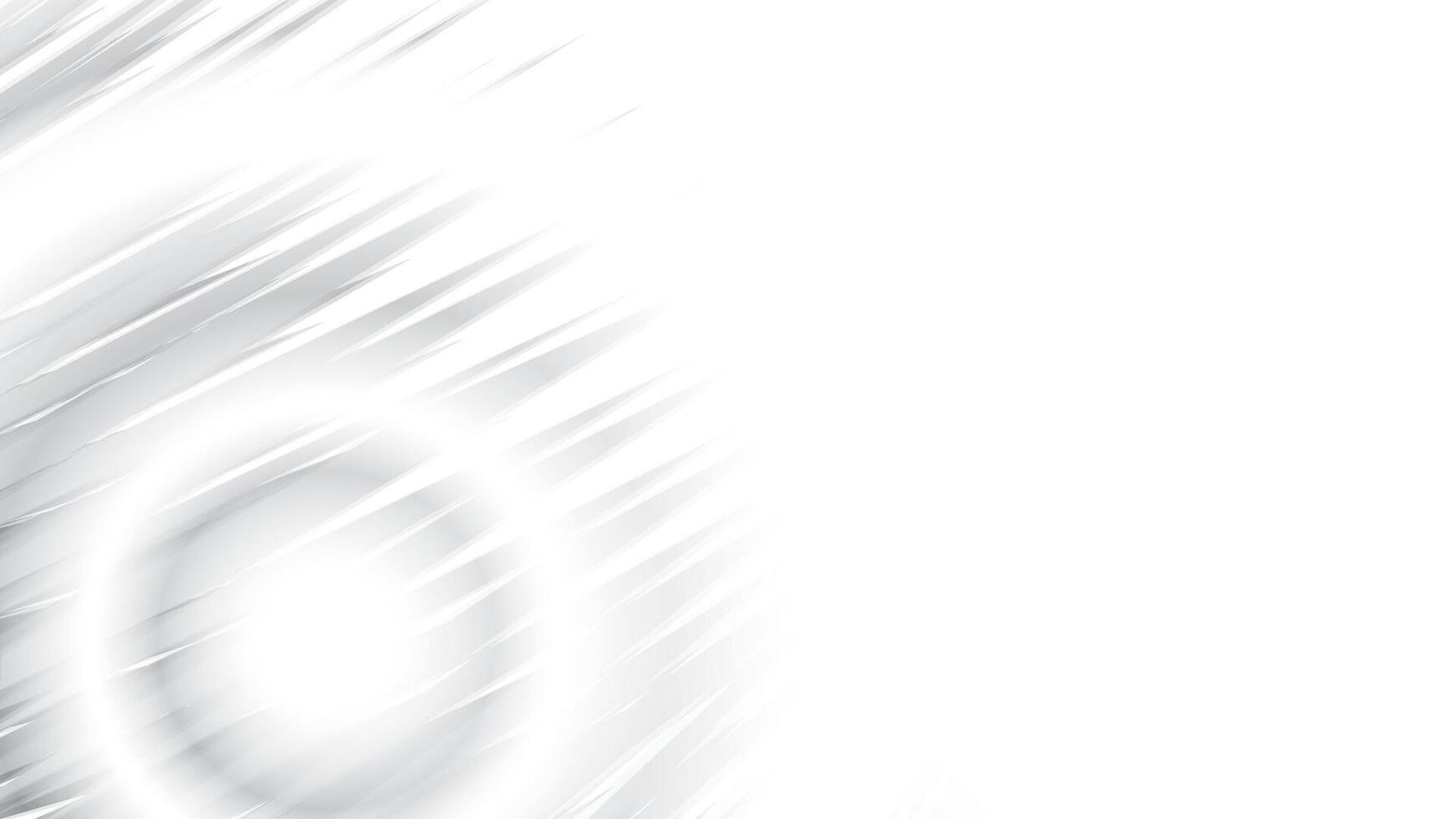 Abstract white and gray color, modern design stripes background with circular glowing light. illustration. vector