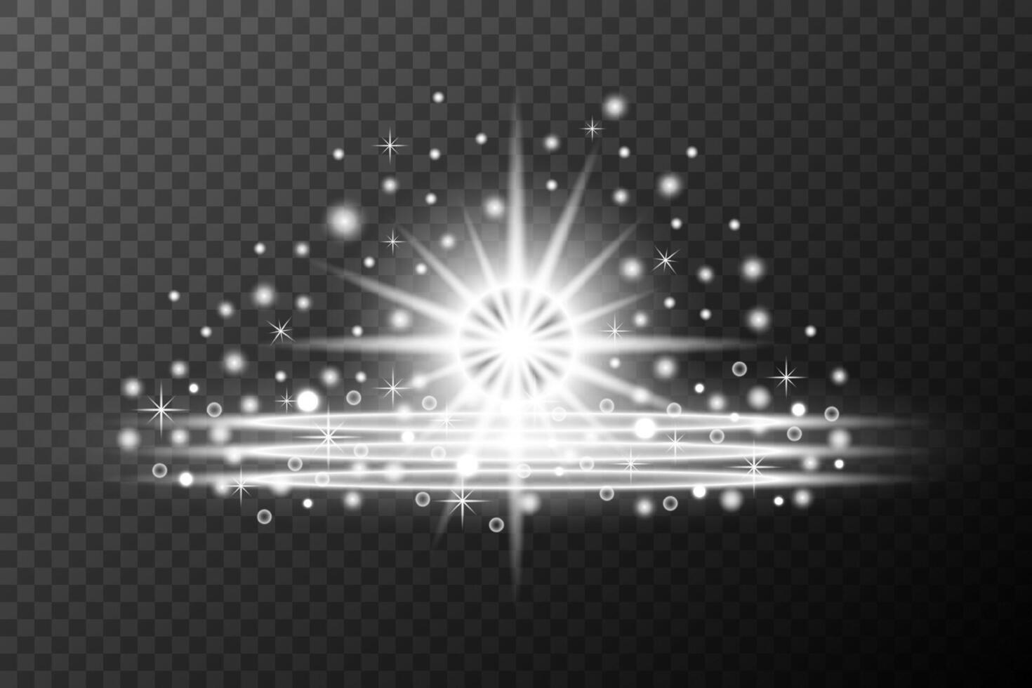 a bright star with sparkles on background vector