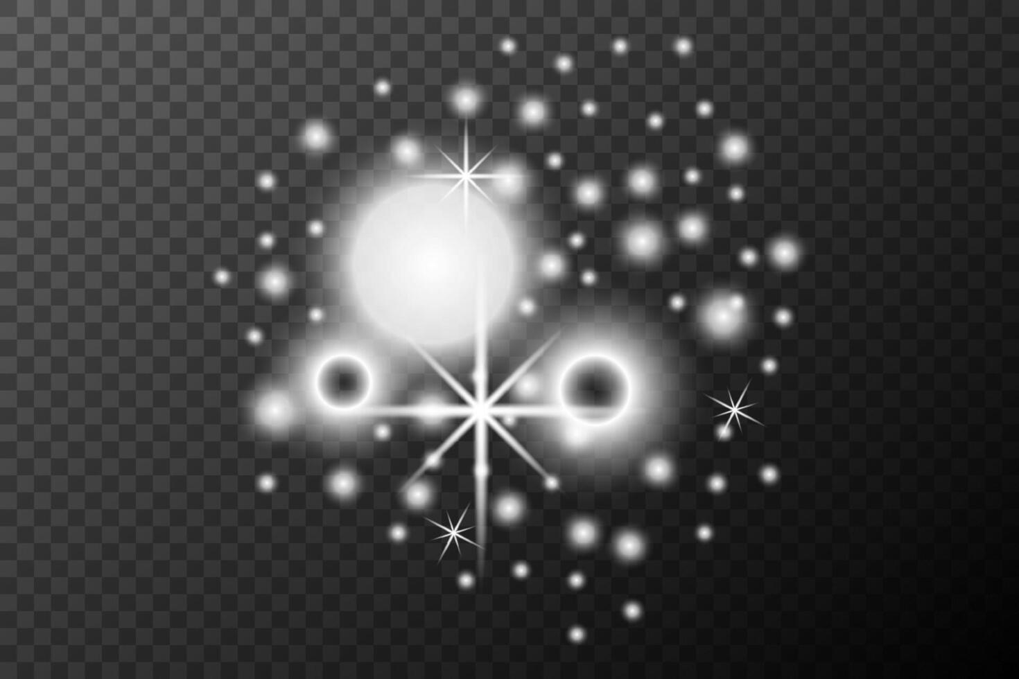 a white star and a circle with stars on it vector