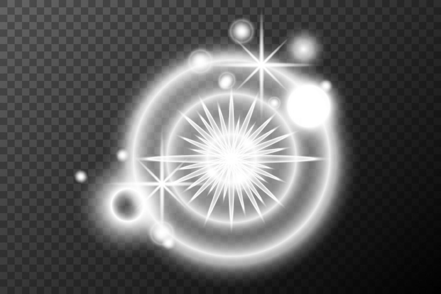 a glowing white star on background vector