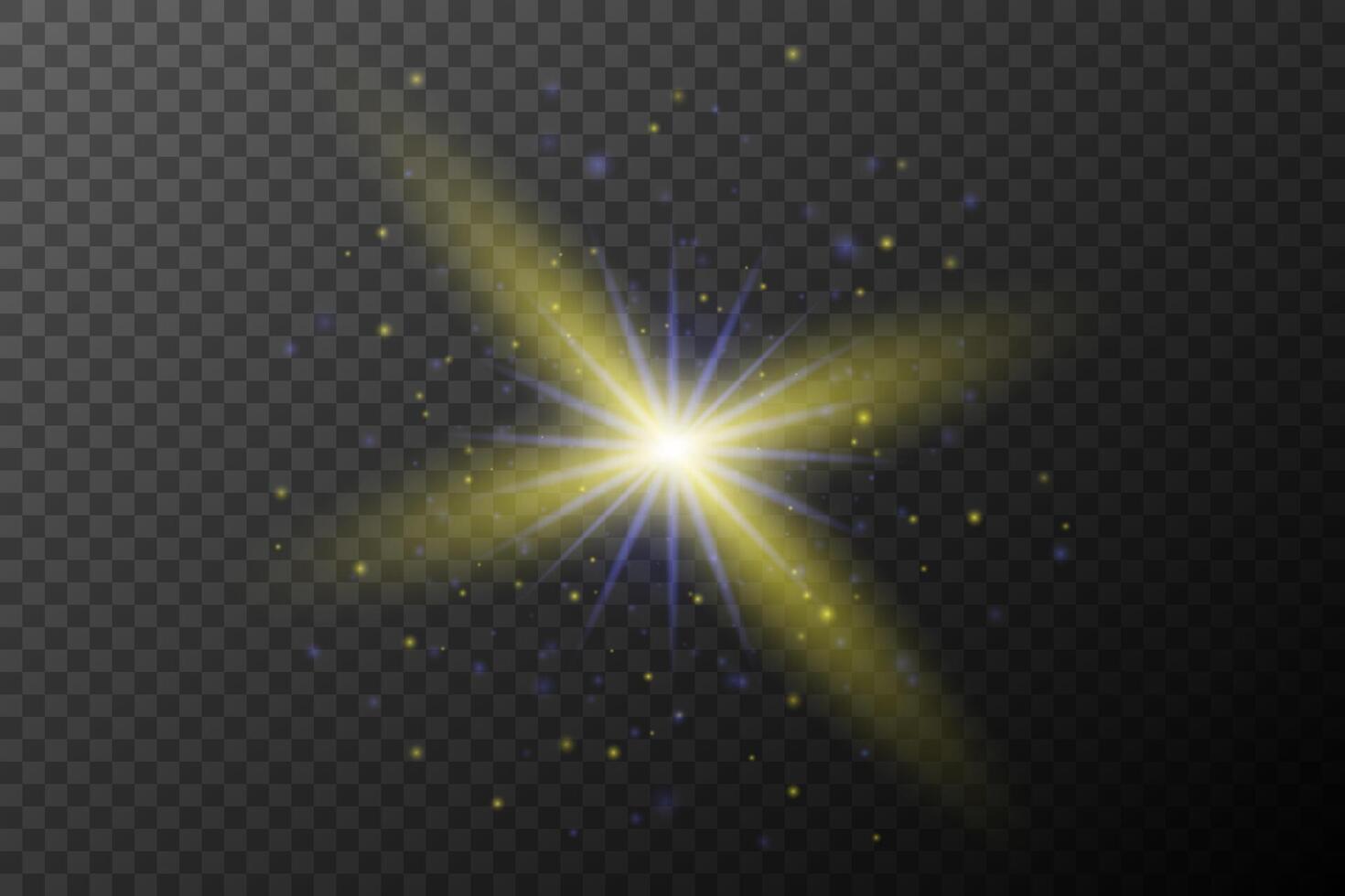golden star burst, on background vector