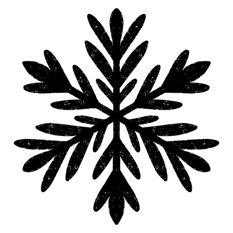 a black and white, snowflake on a white background vector