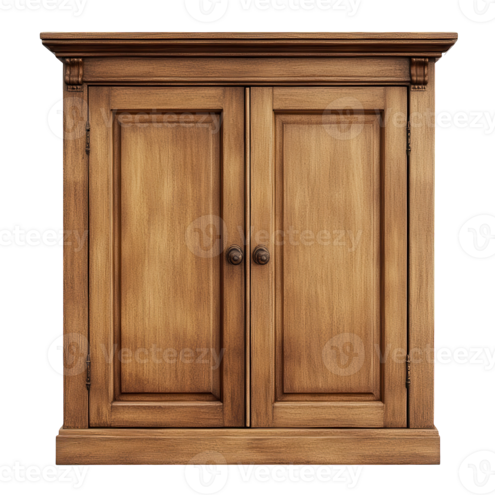 Stylish Wooden Kitchen Cabinet for Modern Spaces Transparent Background. png