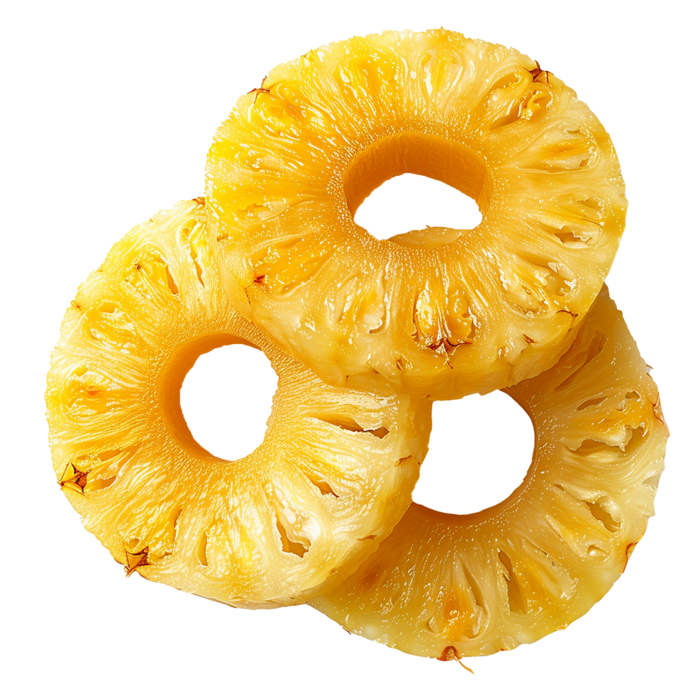 Delicious pineapple rings fresh fruit tropical treat png