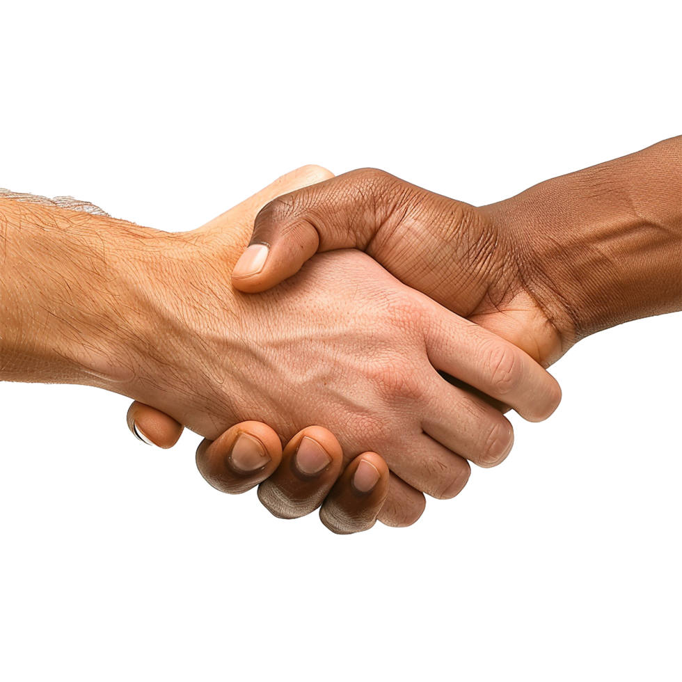Diverse Hands Shaking Agreement Unity Partnership png
