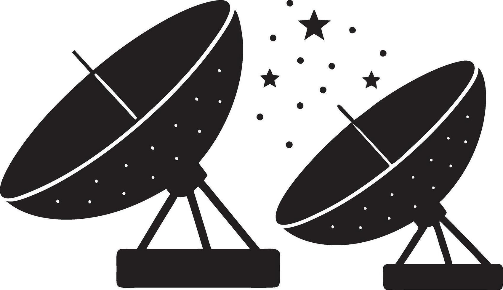 satellite dish icon illustration vector