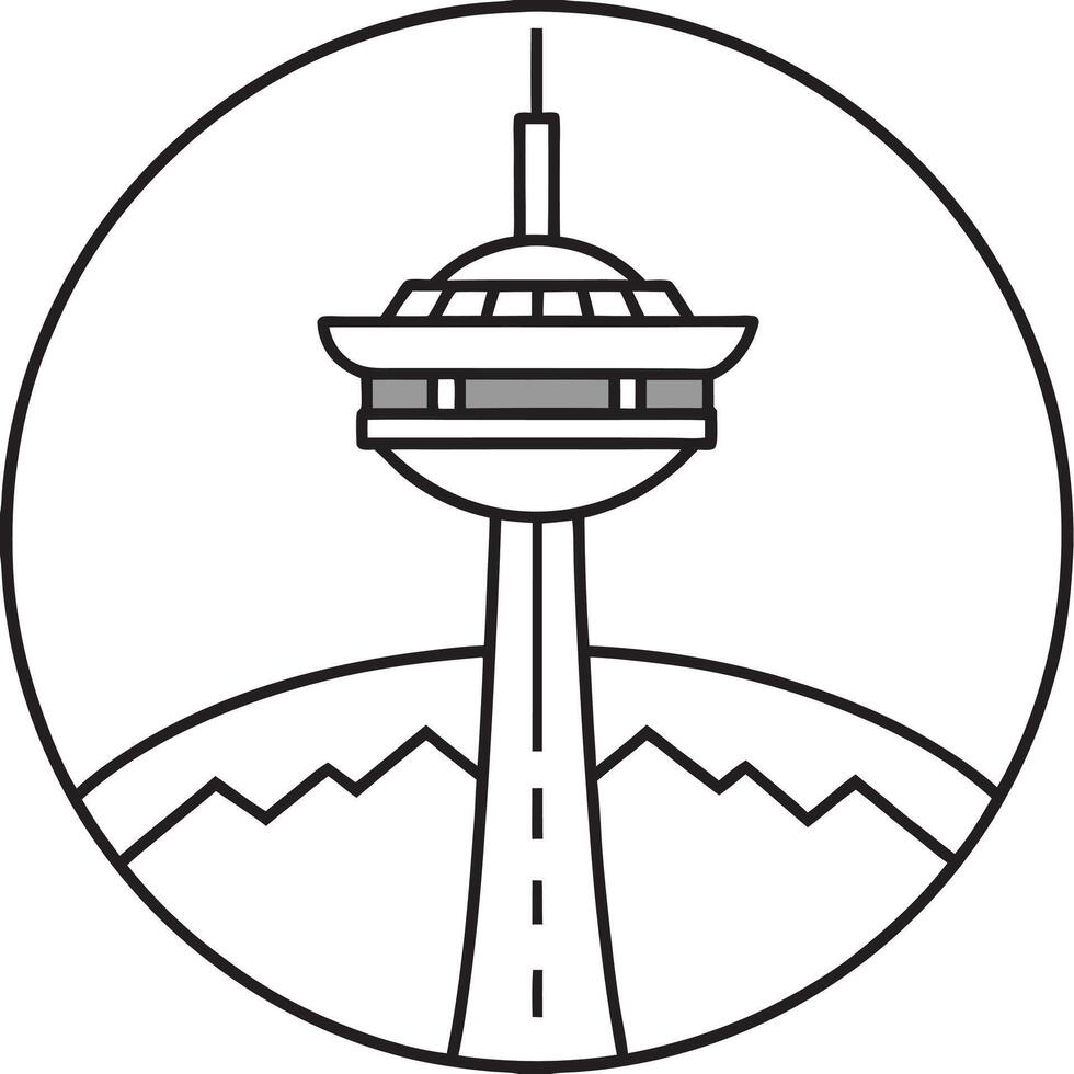 the space needle in seattle, washington vector