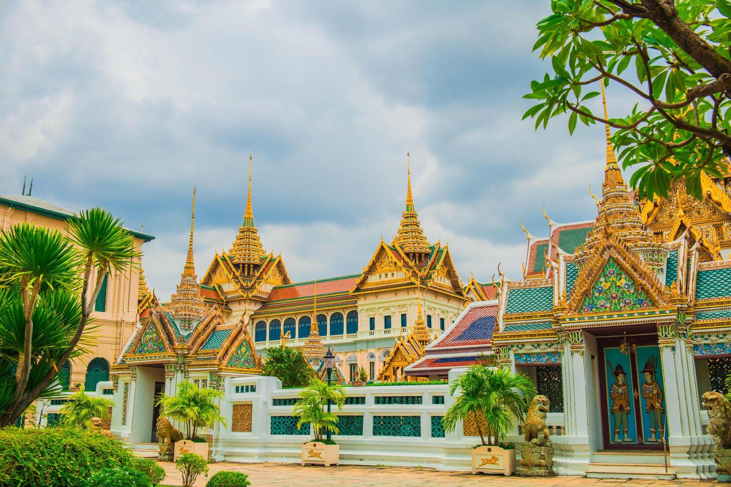 Architecture in Palace, Bangkok, Thailand. photo