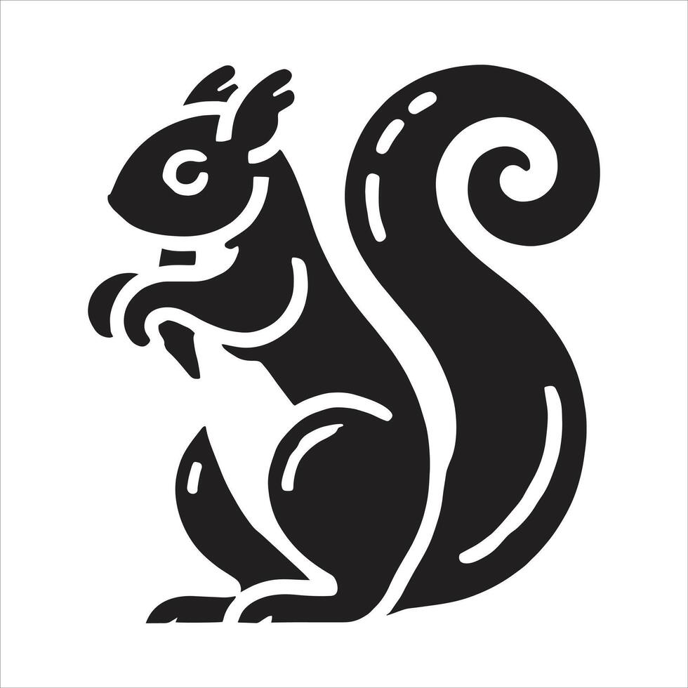 Squirrel icon illustration vector