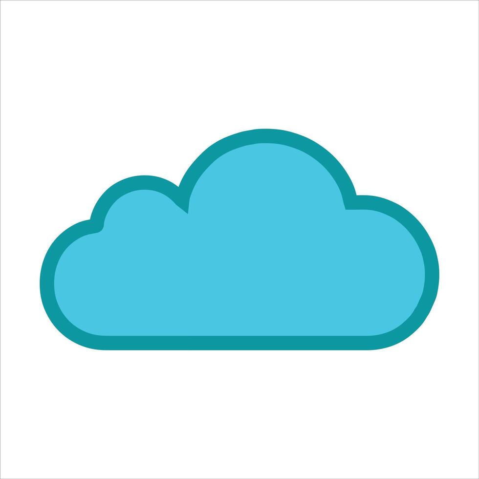A cloud icon on a white background vector