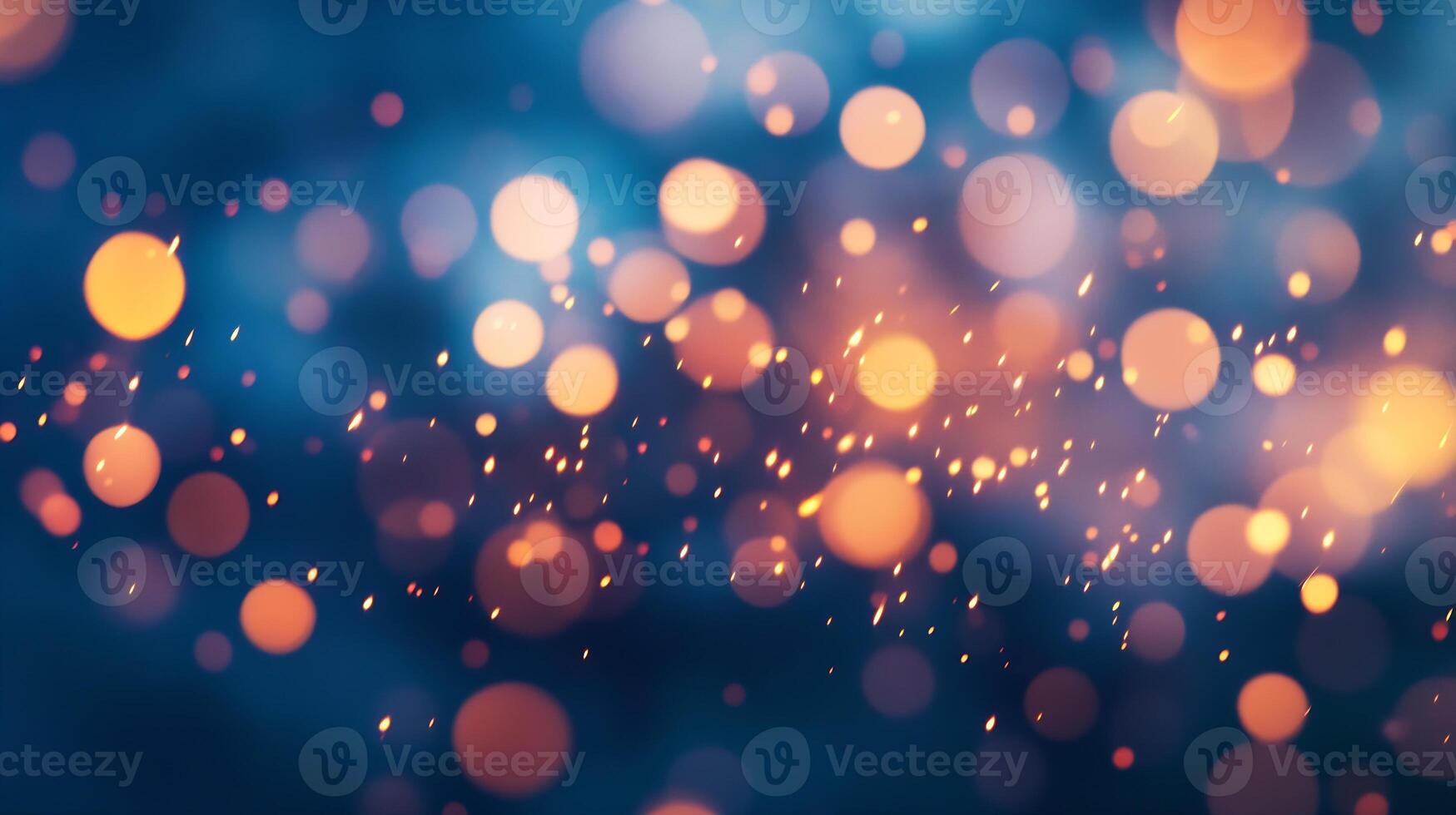 Abstract Festive Background With Vibrant Bokeh Light Patterns photo