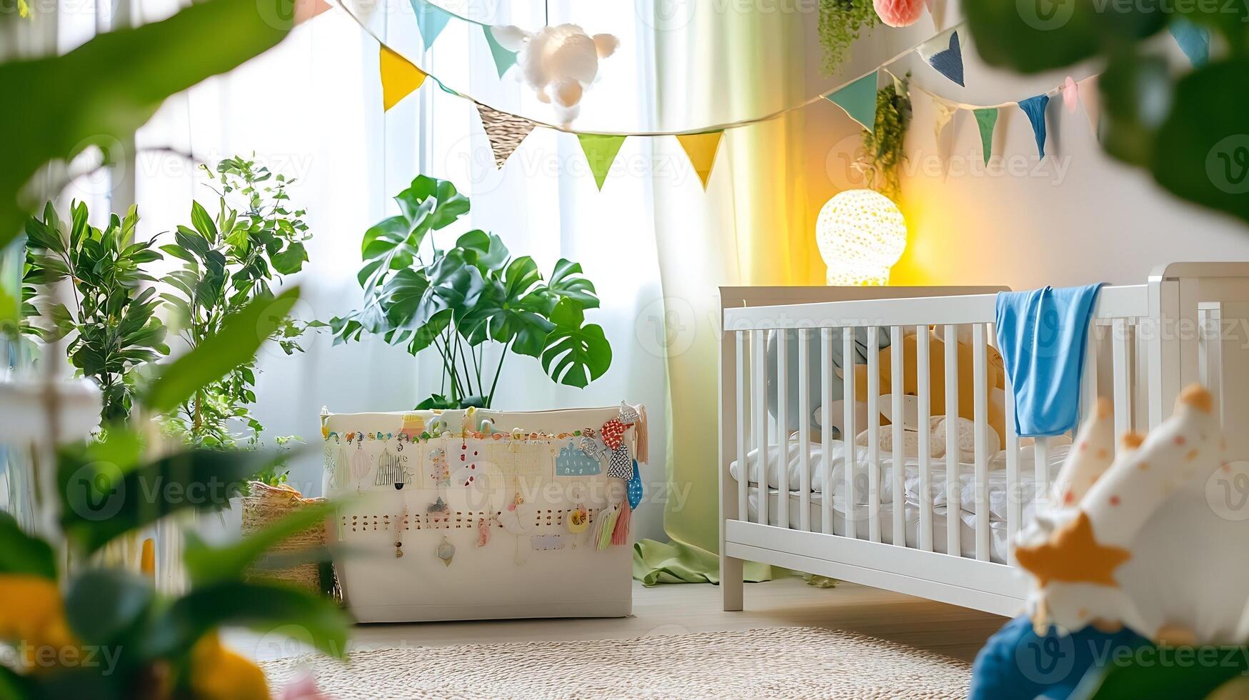 Charming Nursery Room with Modern Decor and Cozy Atmosphere for Baby photo