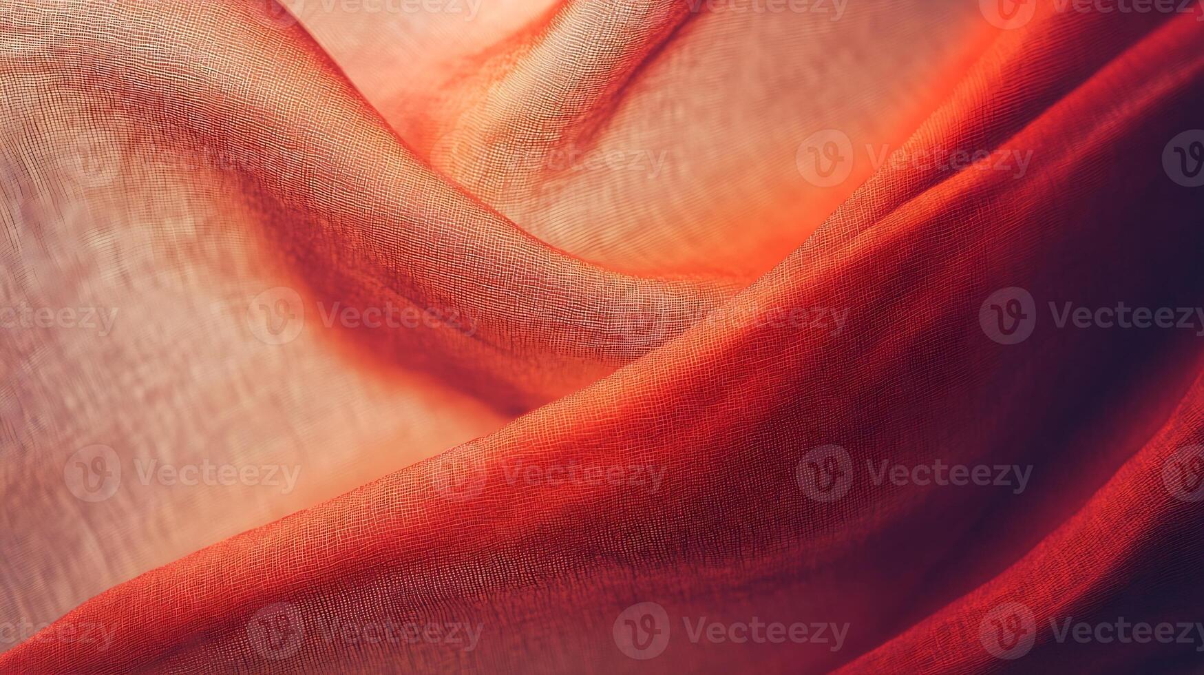 Abstract Flowing Red Fabric Texture Highlighting Warm Tones and Softness photo