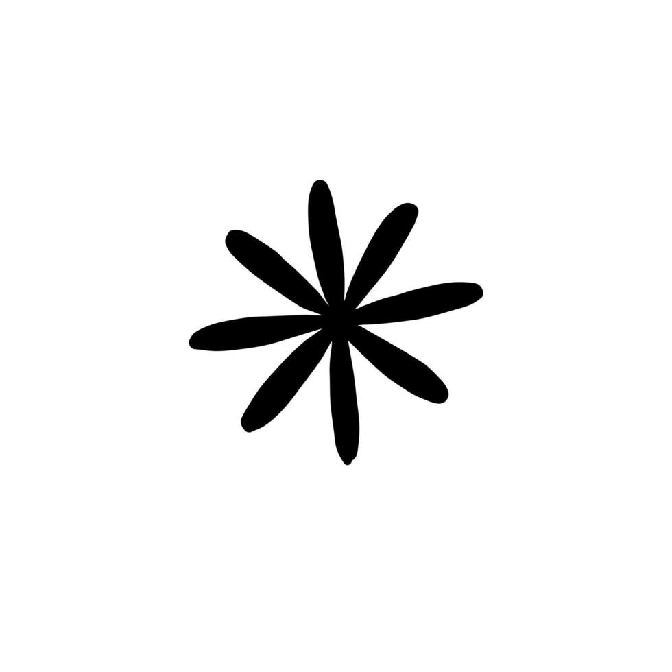 Hand drawn doodle flower vector