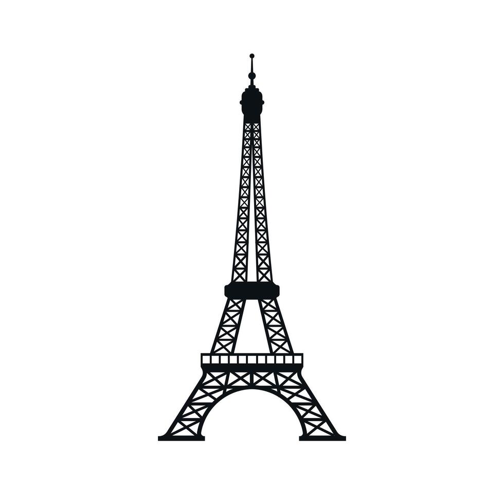 Minimalist Eiffel Tower vector