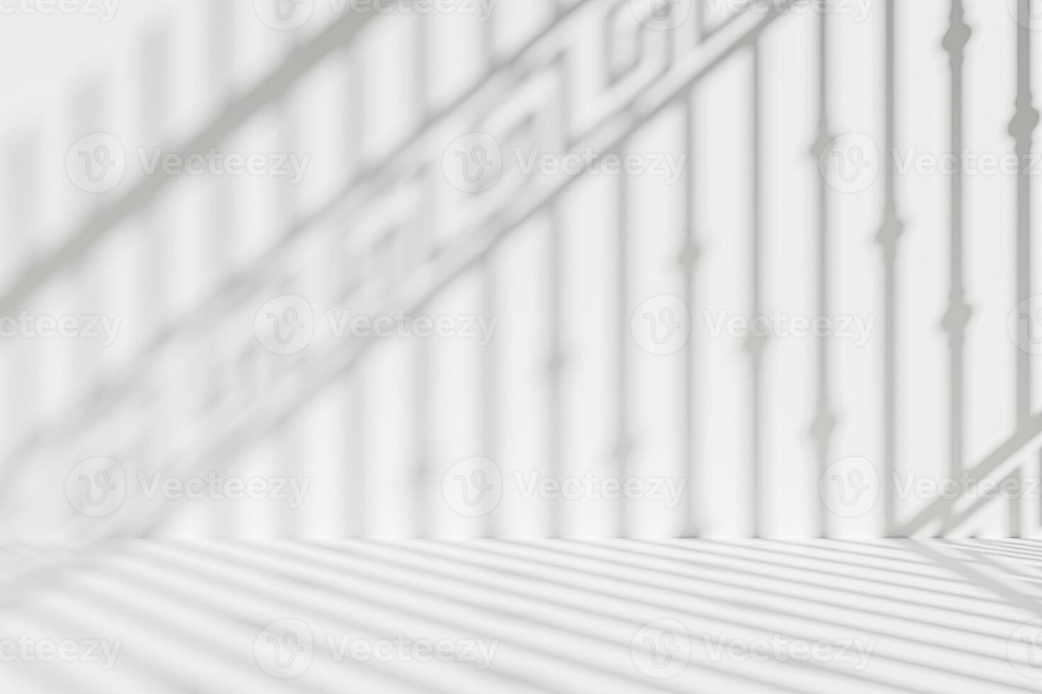 Natural Light Window Shadow Patterns on Wall photo