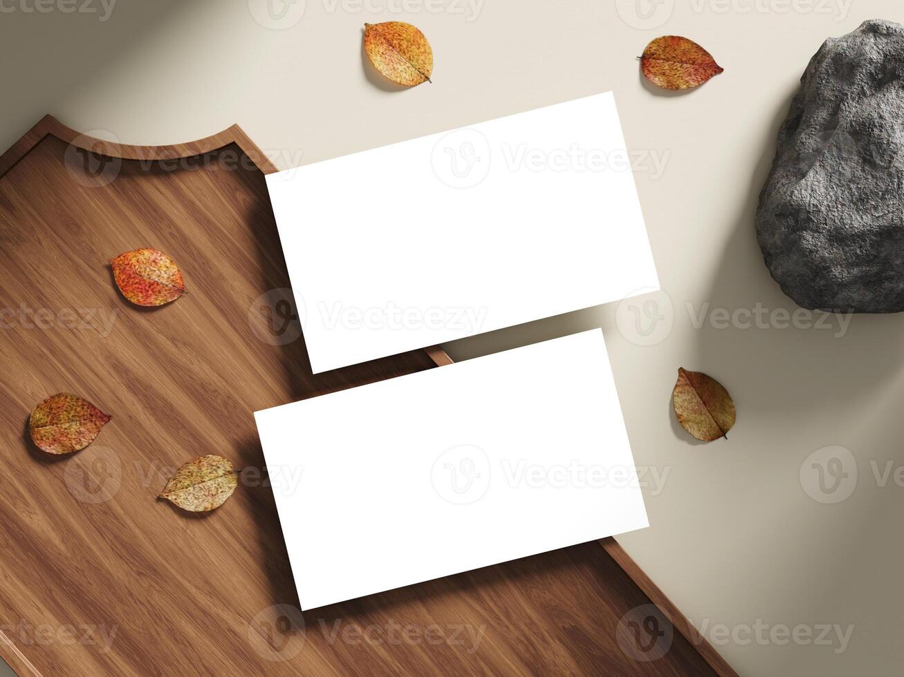Contemporary and Elegant Business Card Mockup photo