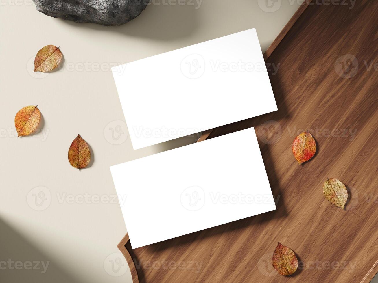 Simple and Modern Business Card Mockup photo