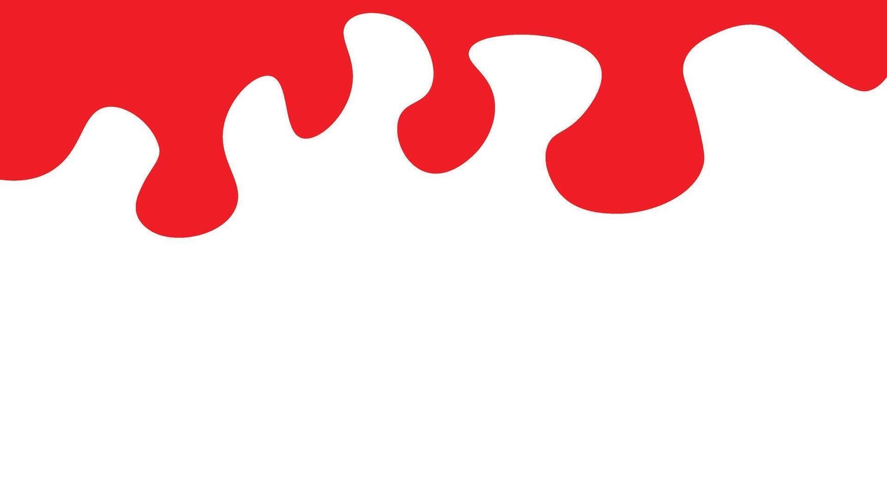 Dynamic red paint splashes create an artistic and vibrant visual effect on a clean white backdrop, perfect for artistic, graphic, or creative designs. vector