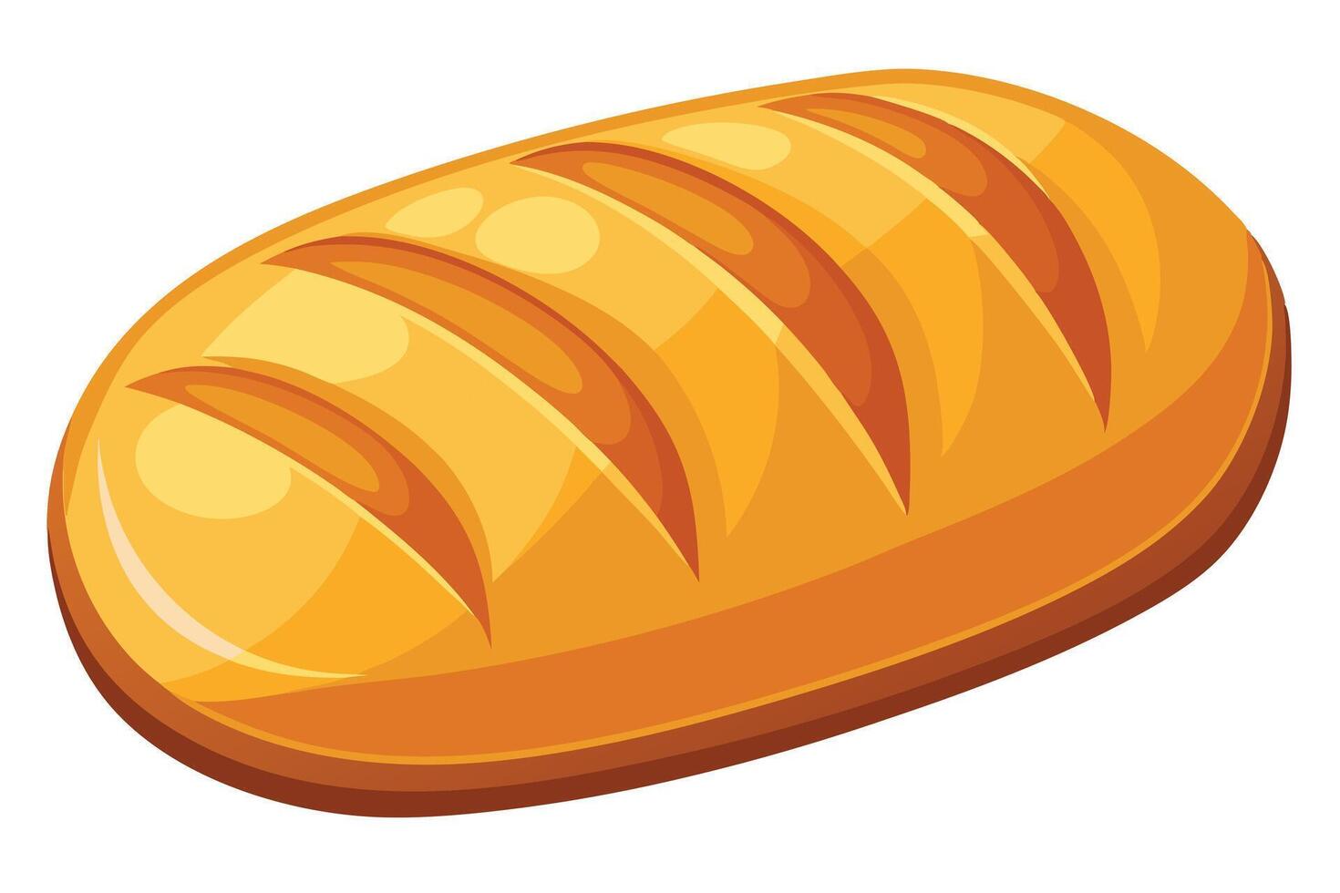 A loaf of bread, perfect for a bakery or food theme. vector