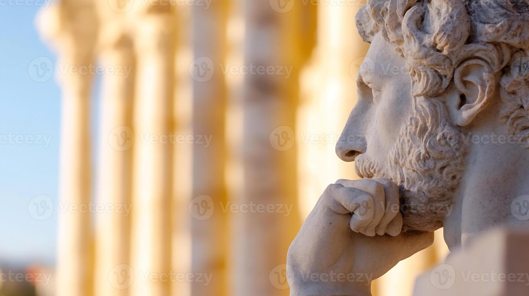 Ancient Greek Architecture with Detailed Marble Columns and Historic Significance photo