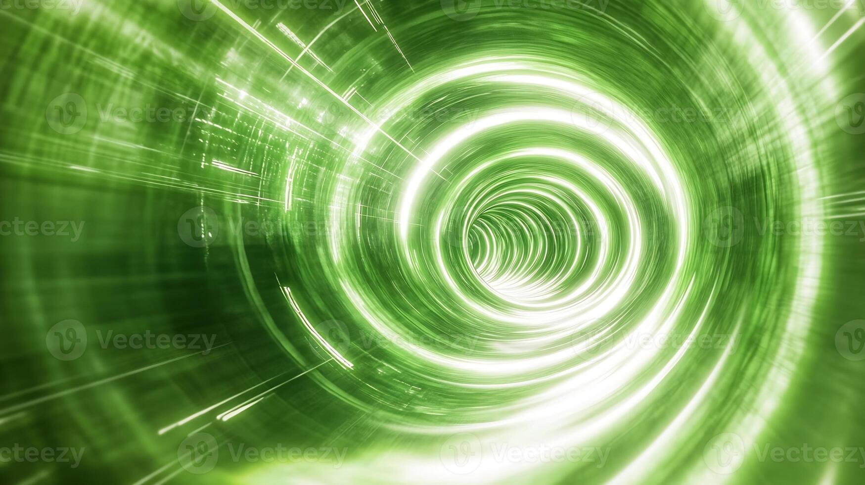 Abstract Green Energy Light Vortex Power Swirl Background in Motion photo