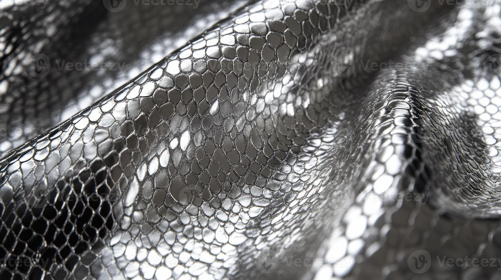 Metallic mesh fabric texture with interwoven patterns for background use photo