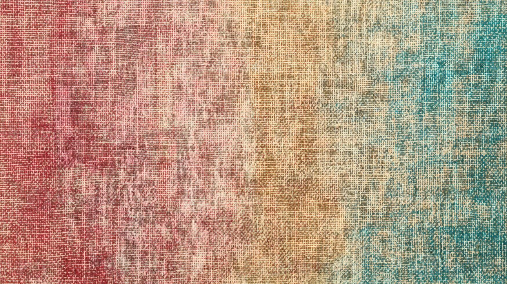 Multicolored gradient textile texture in red, orange, and blue shades for backgrounds photo