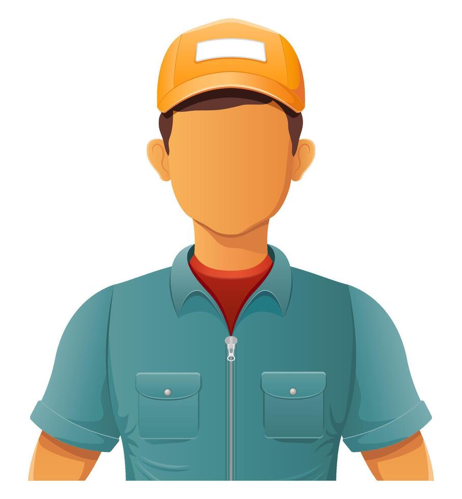 young man is handsome modern and promising illustration on white background vector