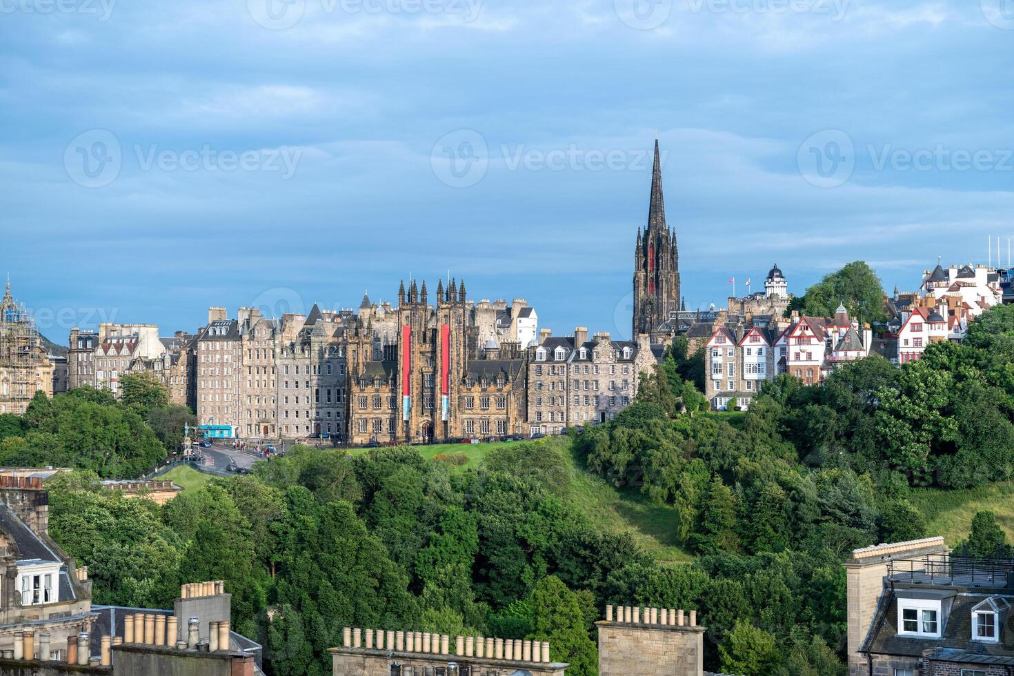 Edinburgh City Skyline - UK photo