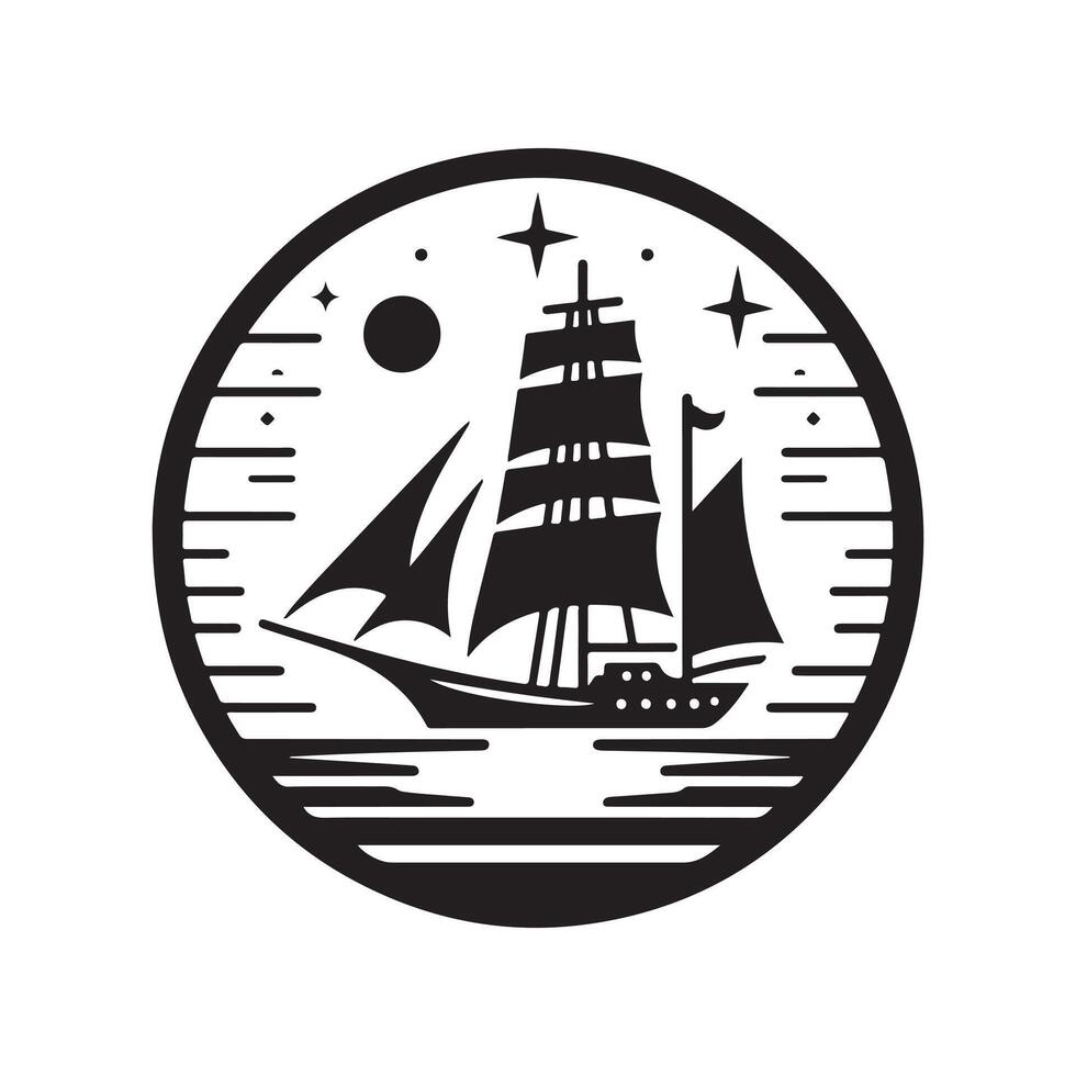 Elegant Ketch Silhouette Vectors Designs for Designers