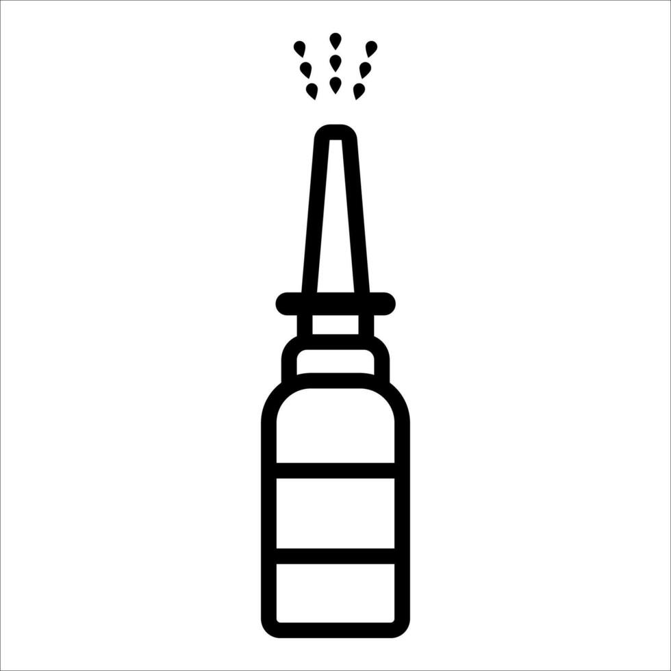 nasal drops icon illustration symbol vector