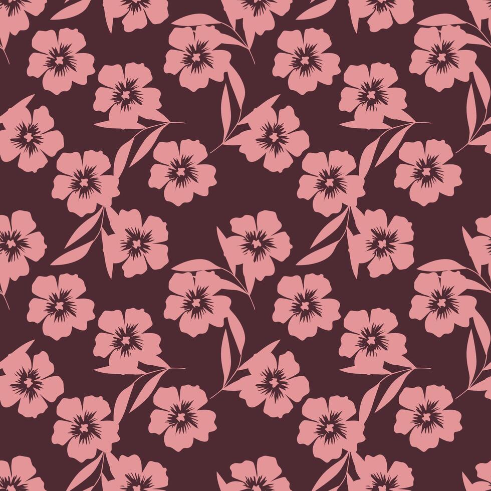 Trendy Floral pattern Tropical botanical Motifs vector