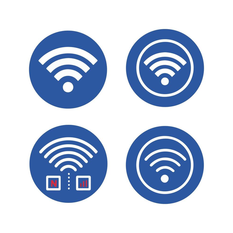 wireless internet technology sign. vector