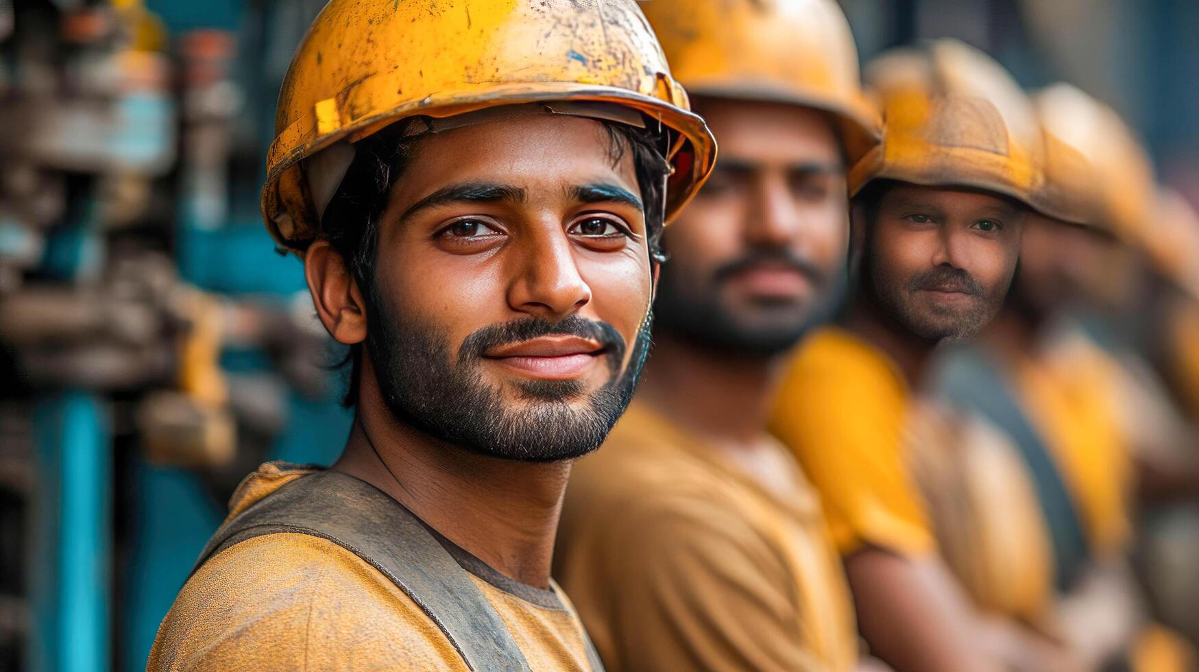 A group of men in hard hats photo